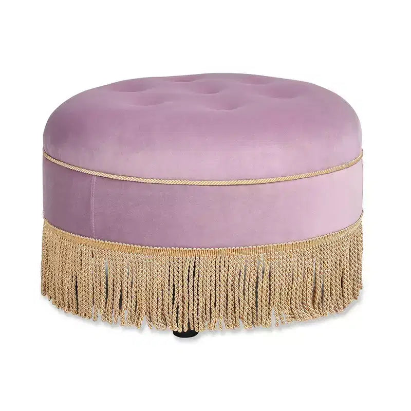 Pouf rotondo d'accento imbottito Jennifer Taylor Home Yolanda 24