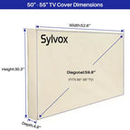 SYLVOX 50-55 Copertura TV da Esterno, Protettore Schermo Piatto Televisione, Protettore Impermeabile Antipolvere