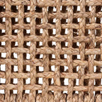 Sgabello da bancone Alise Modern Bohemian Dark Brown in legno di mogano e giunco marino di bali & pari