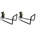 Rubbermaid FastTrack Rail Garage Storage System Water Hose Hook, Black (2 Pack)