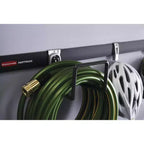 Gancio per tubo dell'acqua per sistema di stoccaggio da garage su binario Rubbermaid FastTrack, nero (confezione da 2)