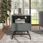 24/7 Shop At Home 18 Tavolino moderno da divano Meadowgrove con 1 cassetto, porte USB e ripiano