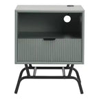 24/7 Shop At Home 18 Tavolino moderno da divano Meadowgrove con 1 cassetto, porte USB e ripiano