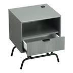 24/7 Shop At Home 18 Tavolino moderno da divano Meadowgrove con 1 cassetto, porte USB e ripiano