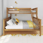 Letto a Castello per Bambini Max & Lily in Legno Massello, Una Piazza e Mezza XL su Piazza e Mezza