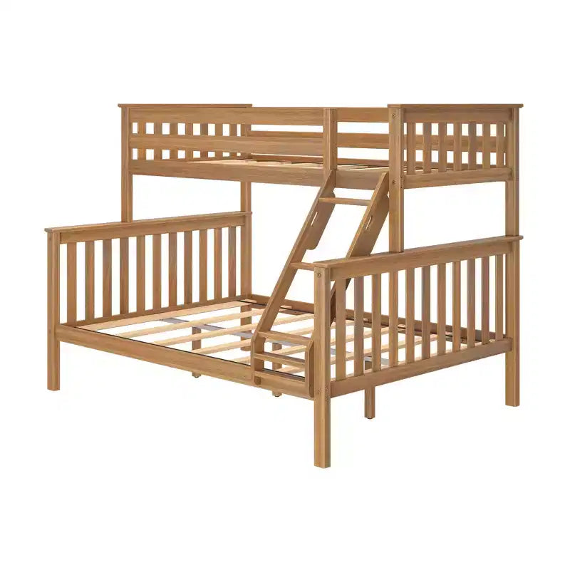 Letto a Castello per Bambini Max & Lily in Legno Massello, Una Piazza e Mezza XL su Piazza e Mezza