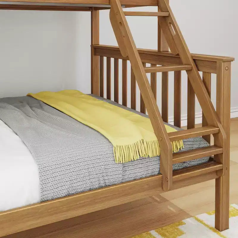 Letto a Castello per Bambini Max & Lily in Legno Massello, Una Piazza e Mezza XL su Piazza e Mezza
