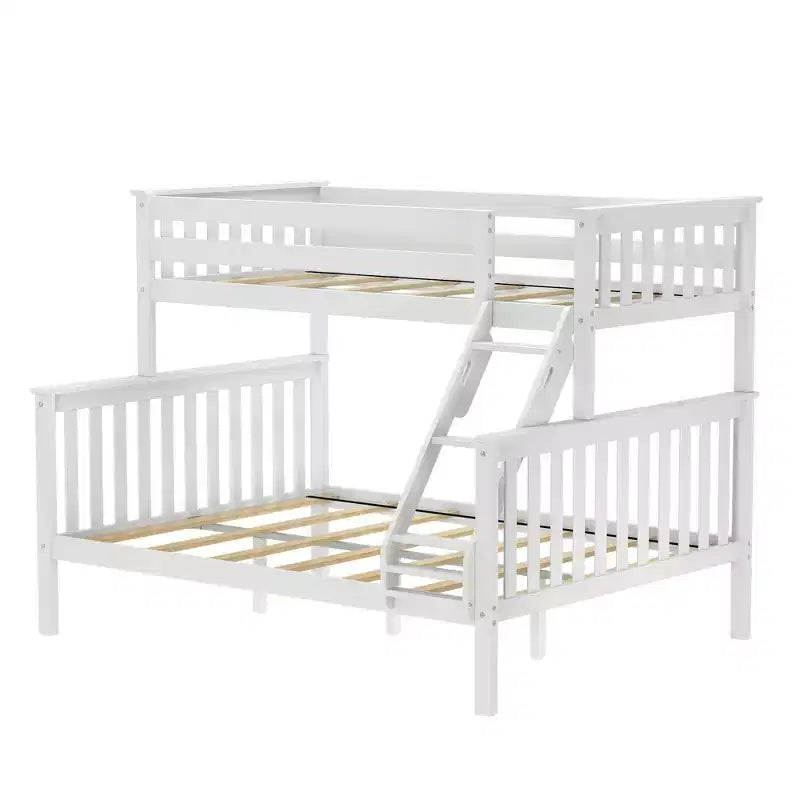 Letto a Castello per Bambini Max & Lily in Legno Massello, Una Piazza e Mezza XL su Piazza e Mezza