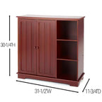 The Lakeside Collection Credenza/Mobile Buffet con Ante a Pannello e Spazio Contenitore