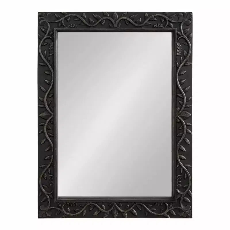 Specchio intagliato in legno Natesa di Kate & Laurel All Things Decor, 60x80 cm