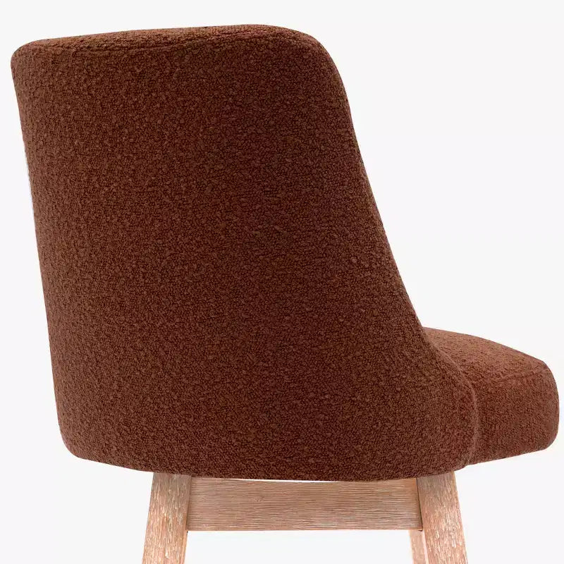 Sgabello da bar WestinTrends 26 imbottito e girevole ad altezza bancone, Arancio ruggine
