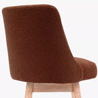 Sgabello da bar WestinTrends 26 imbottito e girevole ad altezza bancone, Arancio ruggine