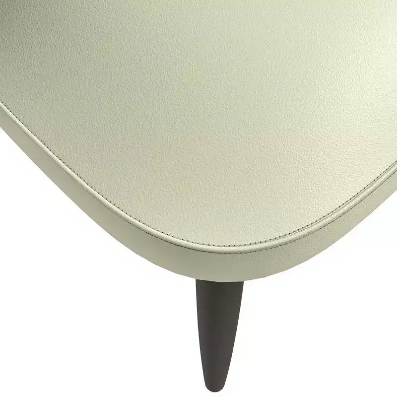 LeisureMod Paradiso Sedia moderna imbottita con schienale curvo, gambe in legno massello nero, elegante e comoda sedia laterale per sala da pranzo, cucina e soggiorno