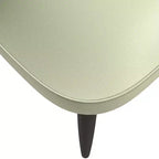 LeisureMod Paradiso Sedia moderna imbottita con schienale curvo, gambe in legno massello nero, elegante e comoda sedia laterale per sala da pranzo, cucina e soggiorno