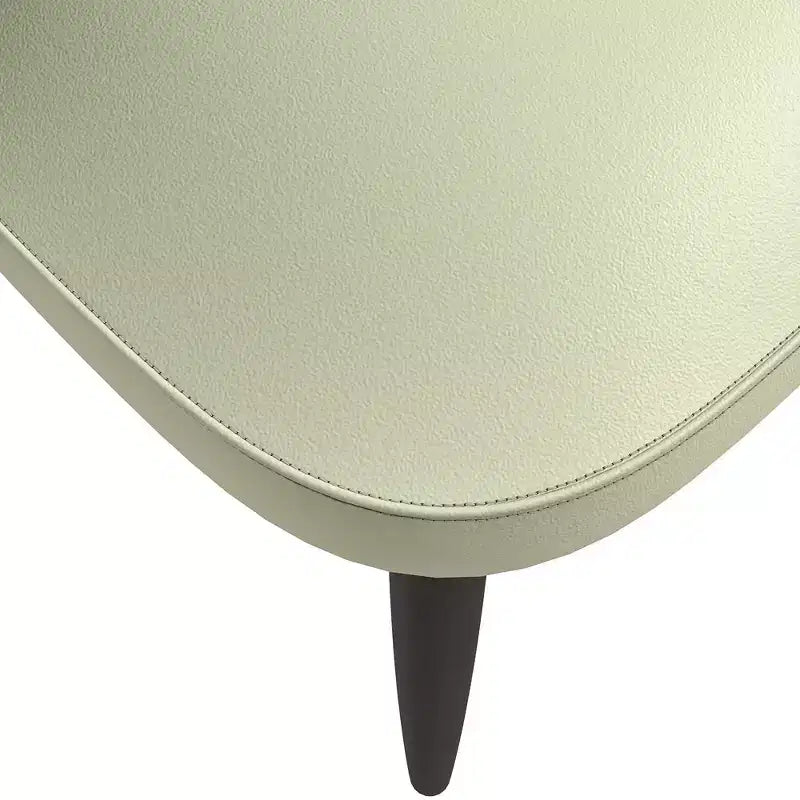 LeisureMod Paradiso Sedia moderna imbottita con schienale curvo, gambe in legno massello nero, elegante e comoda sedia laterale per sala da pranzo, cucina e soggiorno