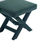 Poggiapiedi imbottito in velluto Manhattan Comfort Abigail