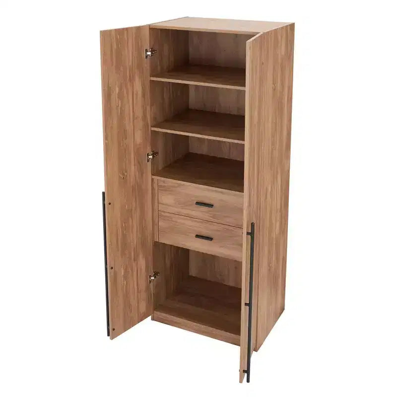 Armadio a due ante con 5 ripiani Manhattan Comfort Lee