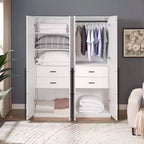 Armadio a due ante con 5 ripiani Manhattan Comfort Lee