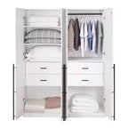 Armadio a due ante con 5 ripiani Manhattan Comfort Lee