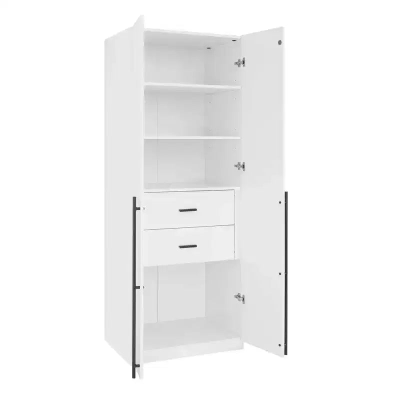 Armadio a due ante con 5 ripiani Manhattan Comfort Lee