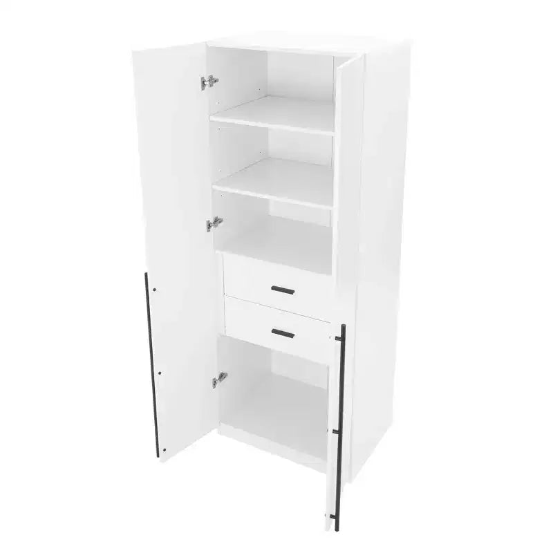 Armadio a due ante con 5 ripiani Manhattan Comfort Lee