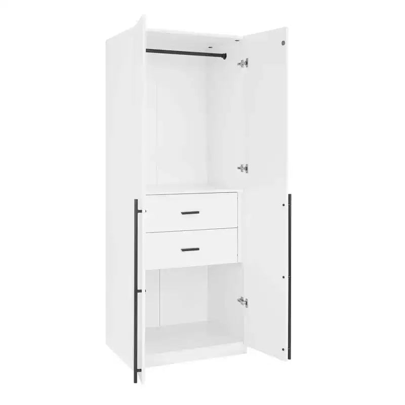 Armadio a due ante con 5 ripiani Manhattan Comfort Lee