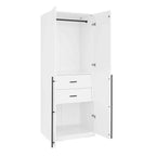 Armadio a due ante con 5 ripiani Manhattan Comfort Lee