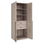 Armadio a due ante con 5 ripiani Manhattan Comfort Lee