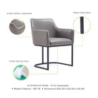 Sedia da pranzo imbottita in similpelle Serena Modern - Manhattan Comfort