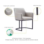 Sedia da pranzo imbottita in similpelle Serena Modern - Manhattan Comfort