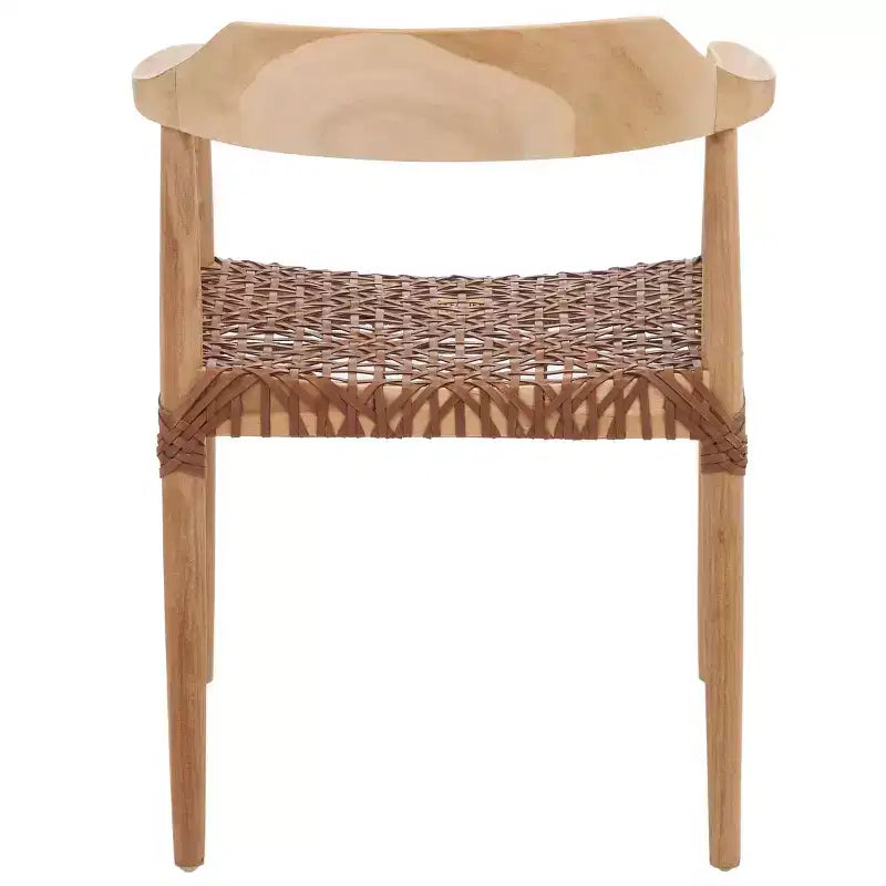 Poltrona Munro in pelle intrecciata - ACH1005 - Safavieh
