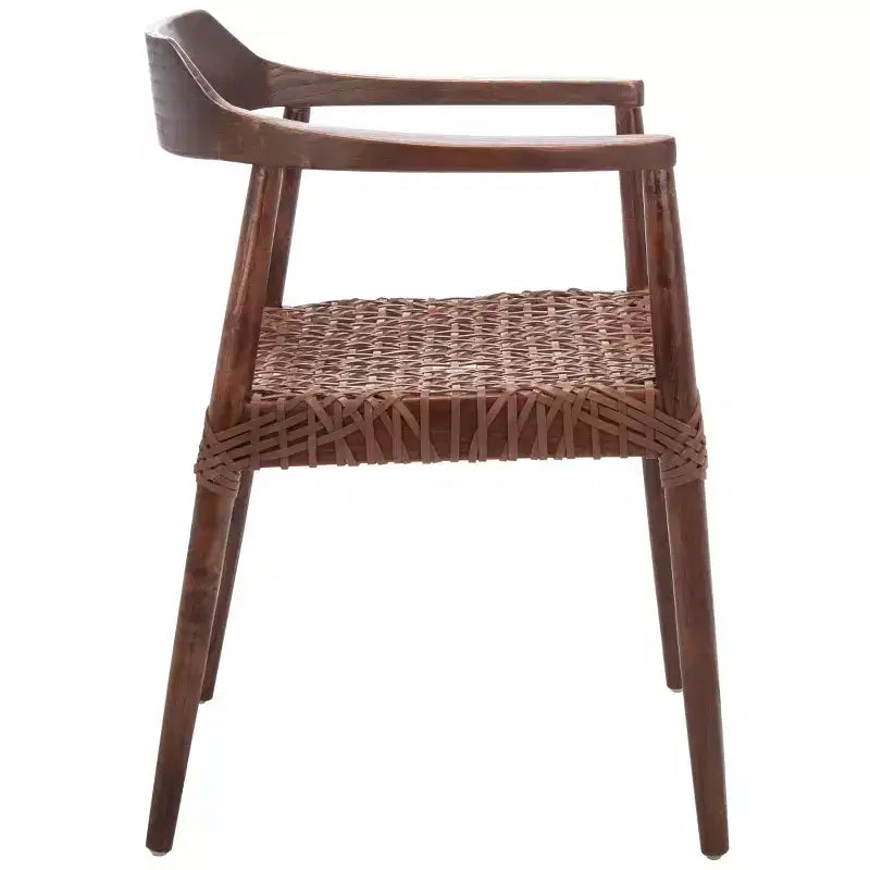 Poltrona Munro in pelle intrecciata - ACH1005 - Safavieh