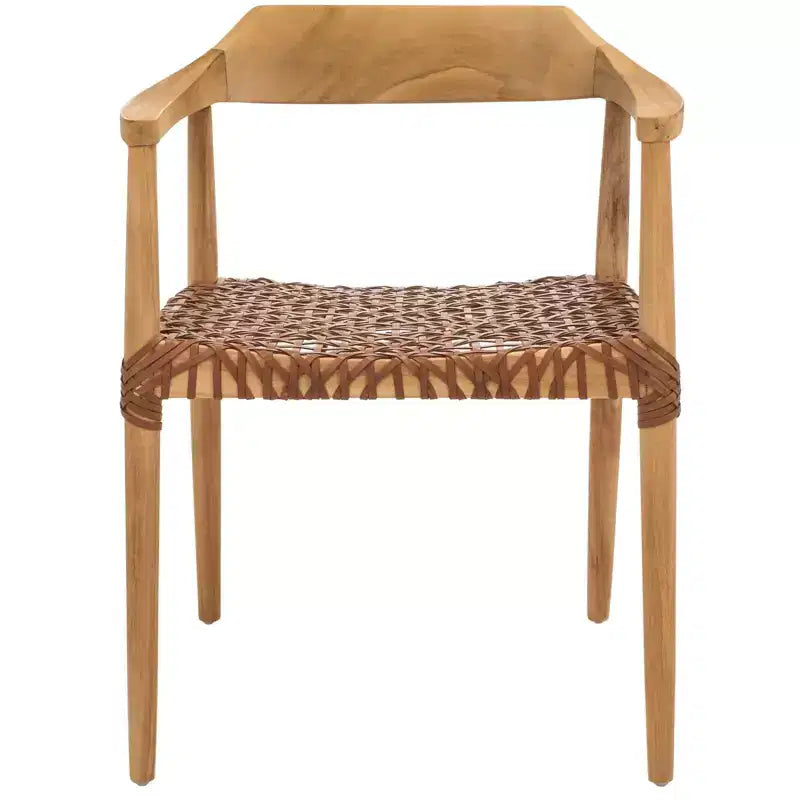 Poltrona Munro in pelle intrecciata - ACH1005 - Safavieh
