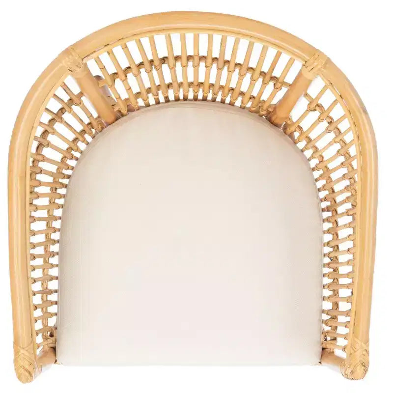 Sedia accent Olivia in rattan con cuscino - ACH6516 - Safavieh
