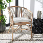 Sedia accent Olivia in rattan con cuscino - ACH6516 - Safavieh
