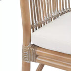 Sedia accent Olivia in rattan con cuscino - ACH6516 - Safavieh