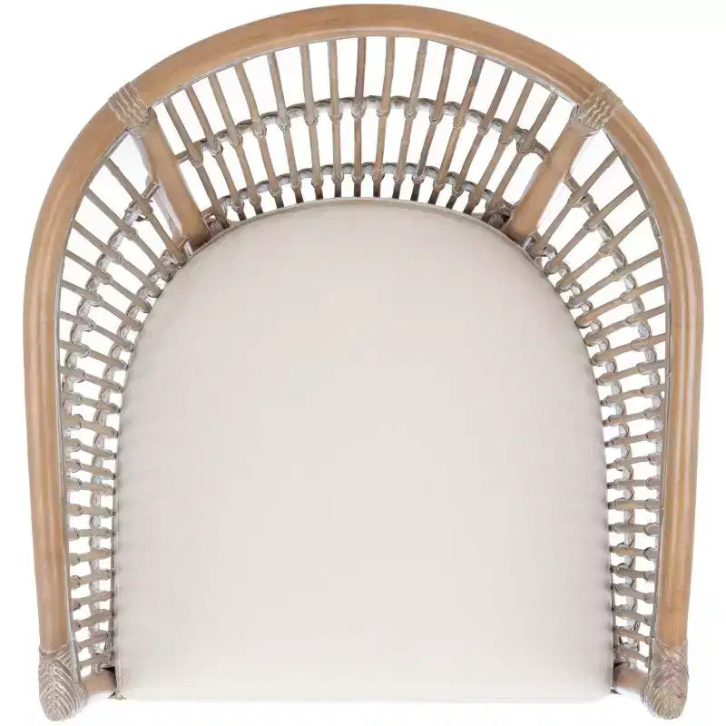 Sedia accent Olivia in rattan con cuscino - ACH6516 - Safavieh