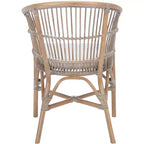 Sedia accent Olivia in rattan con cuscino - ACH6516 - Safavieh