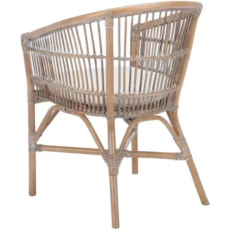 Sedia accent Olivia in rattan con cuscino - ACH6516 - Safavieh