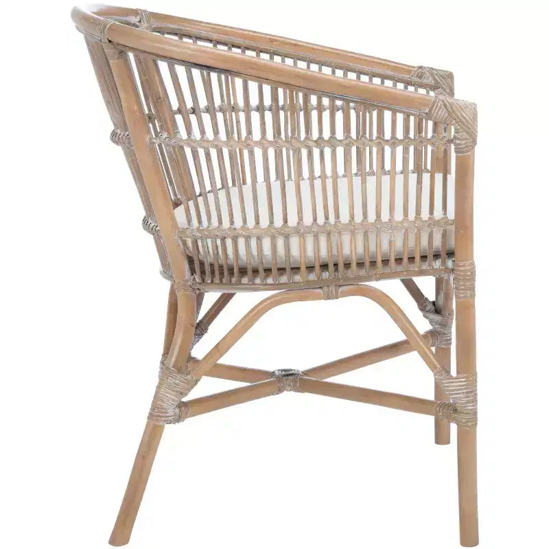 Sedia accent Olivia in rattan con cuscino - ACH6516 - Safavieh