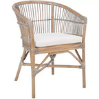 Sedia accent Olivia in rattan con cuscino - ACH6516 - Safavieh