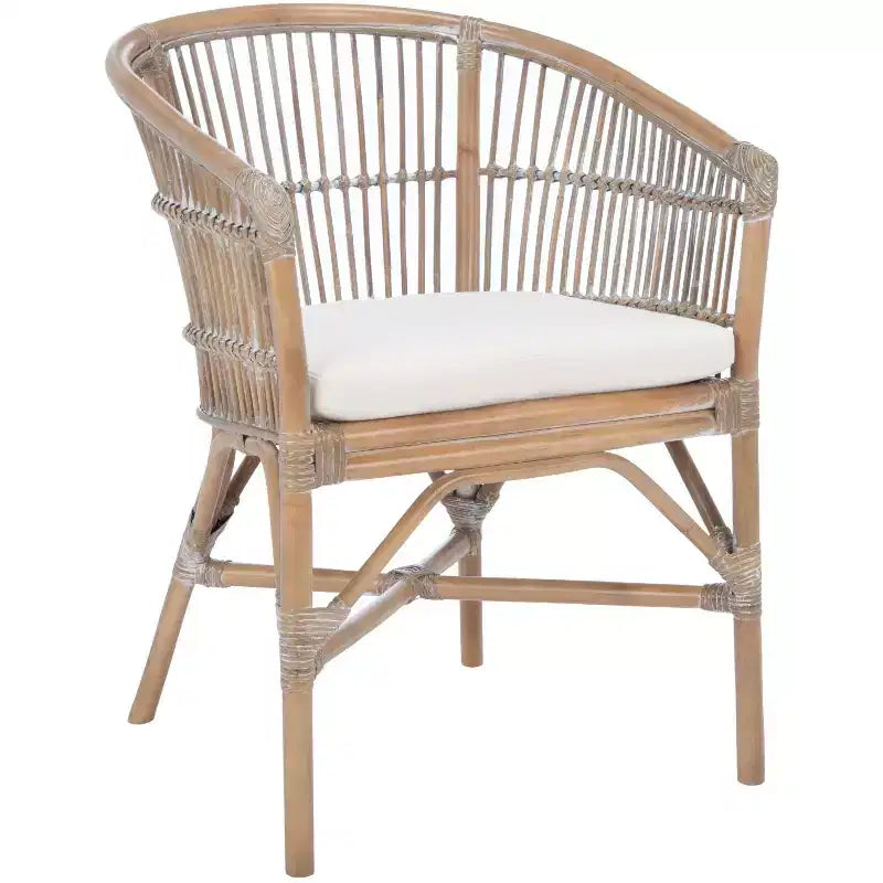 Sedia accent Olivia in rattan con cuscino - ACH6516 - Safavieh