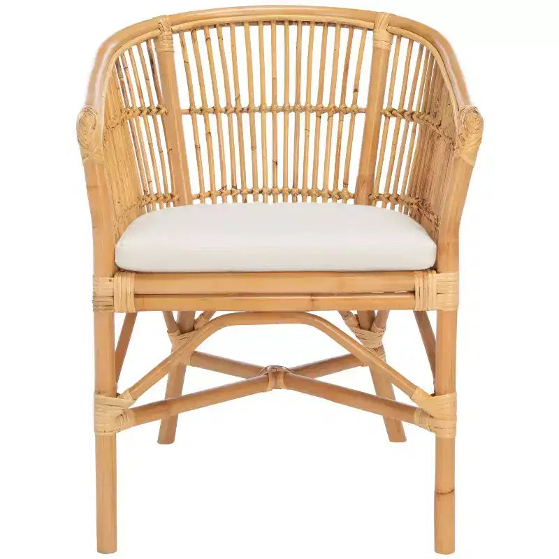 Sedia accent Olivia in rattan con cuscino - ACH6516 - Safavieh