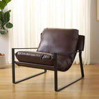 Poltrona Popham Pillow Top - ACH4520 - Marrone scuro/Nero - Safavieh