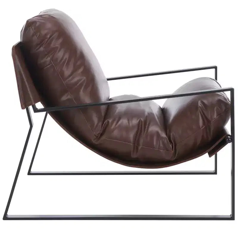 Poltrona Popham Pillow Top - ACH4520 - Marrone scuro/Nero - Safavieh