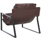Poltrona Popham Pillow Top - ACH4520 - Marrone scuro/Nero - Safavieh