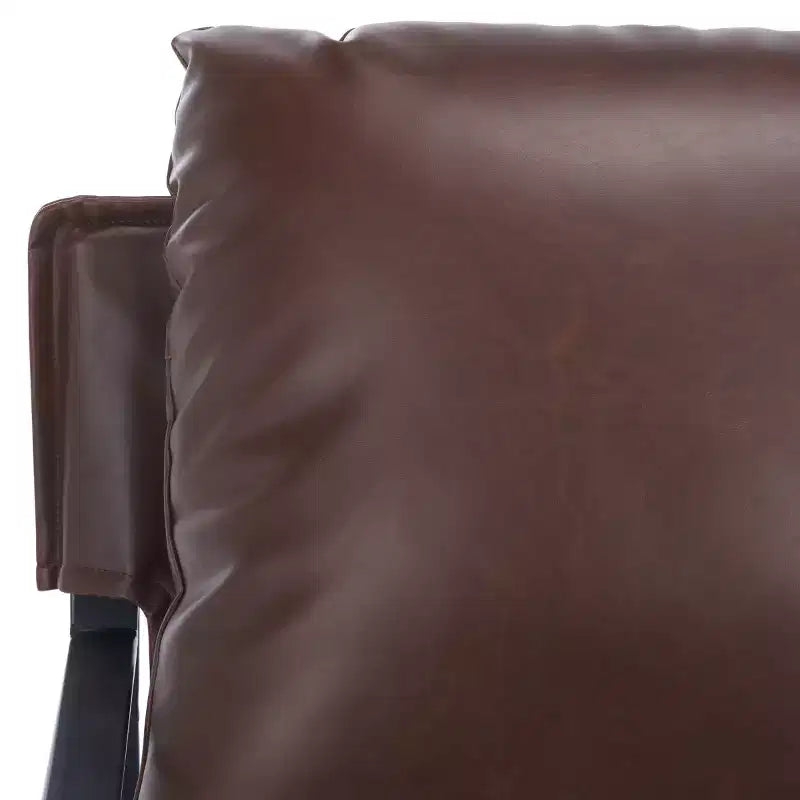 Poltrona Popham Pillow Top - ACH4520 - Marrone scuro/Nero - Safavieh
