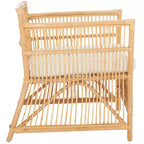 Poltrona Alvis con cuscino - ACH6522A - Bianco/Naturale - Safavieh