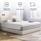 Materasso Wuleitex 10 pollici, materasso in memory foam, utilizzato per un sonno fresco notturno e materasso in schiuma a decompressione