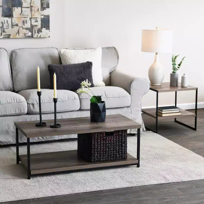 Tavolino quadrato Jamestown di Household Essentials